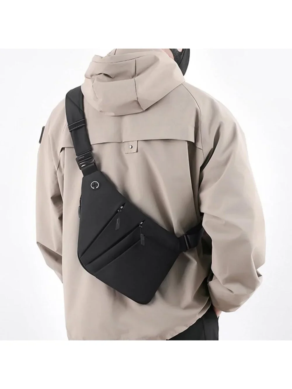 Anti-Theft Multi-Pocket Crossbody Bag for Women & Men, Slim RFID Sling Bag